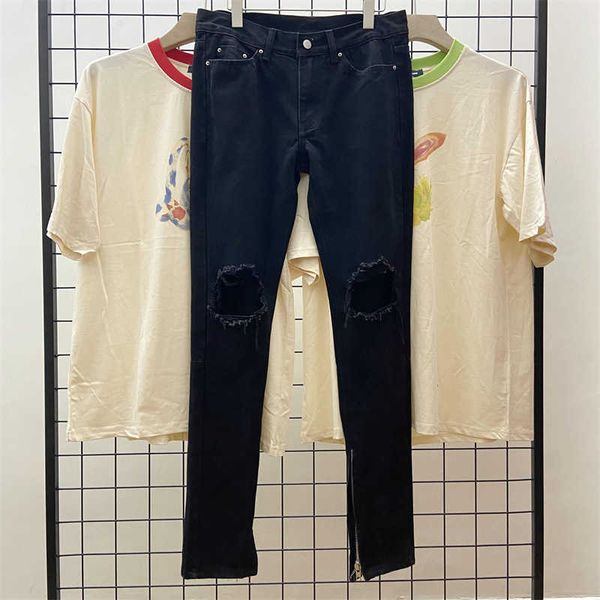 men's jeans ins men's fashion big hole trendy slim fit casual pants jeans side zipper, Blue
men's jeans ins men's fashion big hole trendy slim fit casual pants jeans side zipper, Blue