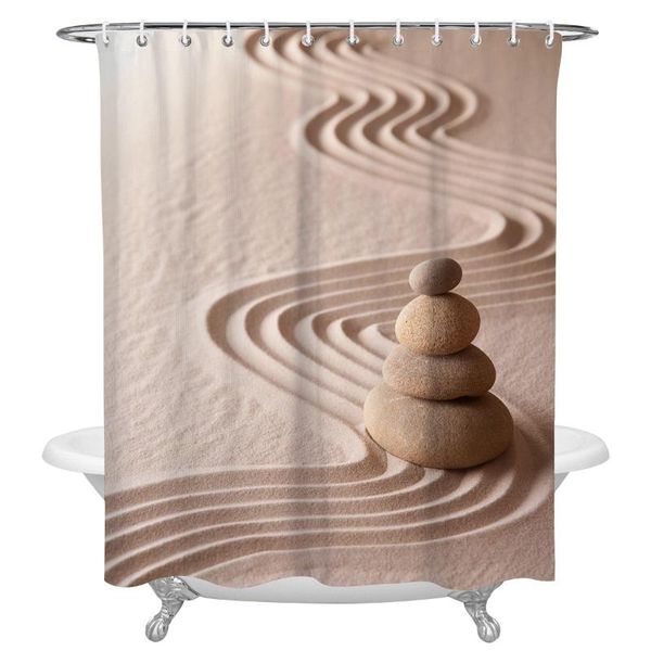 zen garden stones sand shower curtain home decoration bathroom item waterproof curtains
zen garden stones sand shower curtain home decoration bathroom item waterproof curtains