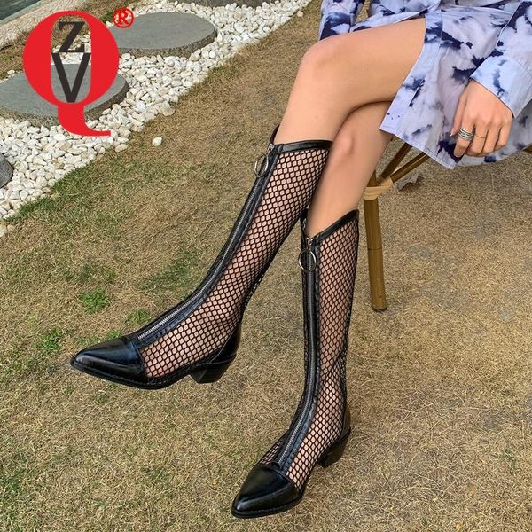 sandals zvq woman summer boots gauze solid color fashion style comfortable ring zipper pointed toe concise genuine leather, Black
sandals zvq woman summer boots gauze solid color fashion style comfortable ring zipper pointed toe concise genuine leather, Black
