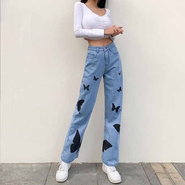 butterfly print straight blue denim pants for women y2k jeans girls female fashion 2021high waist trouser capris streetwear women's
butterfly print straight blue denim pants for women y2k jeans girls female fashion 2021high waist trouser capris streetwear women's
