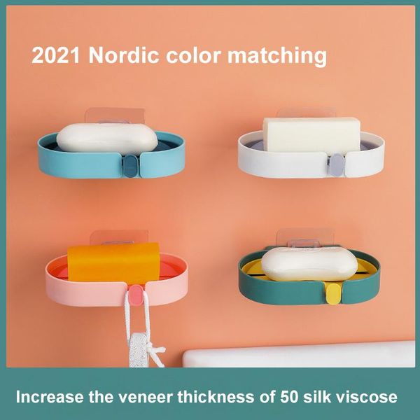 portable nordic hanging wall soap box traceless paste double layer drain holder simple bathroom kitchen sundry storage rack dishes
portable nordic hanging wall soap box traceless paste double layer drain holder simple bathroom kitchen sundry storage rack dishes