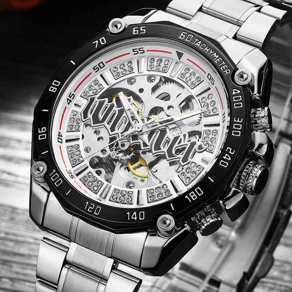 new winner gentlemen clocks military sports male brand luxury skeleton automatic mechanical steel men, Slivery;brown
new winner gentlemen clocks military sports male brand luxury skeleton automatic mechanical steel men, Slivery;brown