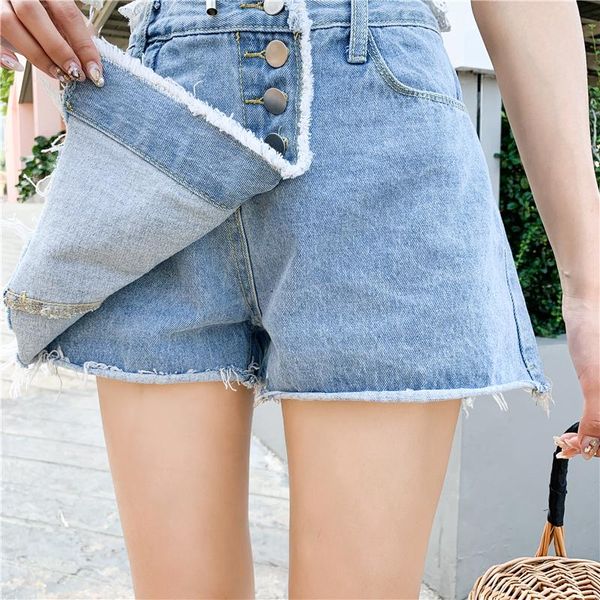 women's shorts 5xl street wear ripped wide leg denim women jean skirts summer fringe frayed hem designer, White;black
women's shorts 5xl street wear ripped wide leg denim women jean skirts summer fringe frayed hem designer, White;black