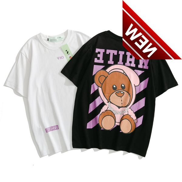 off chao style brand new cute bear print short sleeve t-shirt for men and women, White;black
off chao style brand new cute bear print short sleeve t-shirt for men and women, White;black