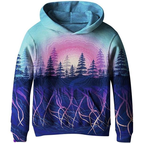 pine tree pattern comfortable men's and women's novelty hoodie 3d printing pullover hooded sweater with pocket 100-160, Black
pine tree pattern comfortable men's and women's novelty hoodie 3d printing pullover hooded sweater with pocket 100-160, Black