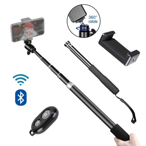 selfie monopods sh 90/150cm adjustable stick with wireless bluetooth-compatible and phone clip for smartphone live po youtube outdoor
selfie monopods sh 90/150cm adjustable stick with wireless bluetooth-compatible and phone clip for smartphone live po youtube outdoor