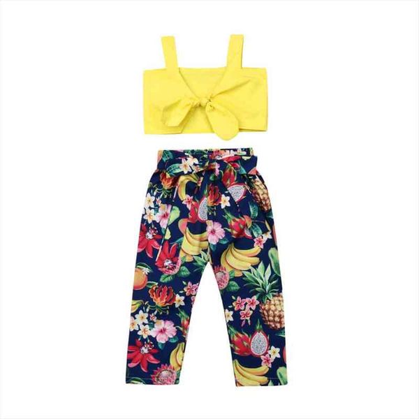 2 7y toddler kid baby girl floral clothes 2pcs sets sleeveless bow fruit pant outfits sunsuit, White
2 7y toddler kid baby girl floral clothes 2pcs sets sleeveless bow fruit pant outfits sunsuit, White