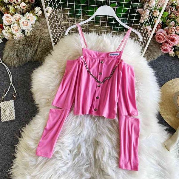 sling women spring and autumn solid color temperament strapless slim slimming short long-sleeved t-shirt uk353 210507, White
sling women spring and autumn solid color temperament strapless slim slimming short long-sleeved t-shirt uk353 210507, White