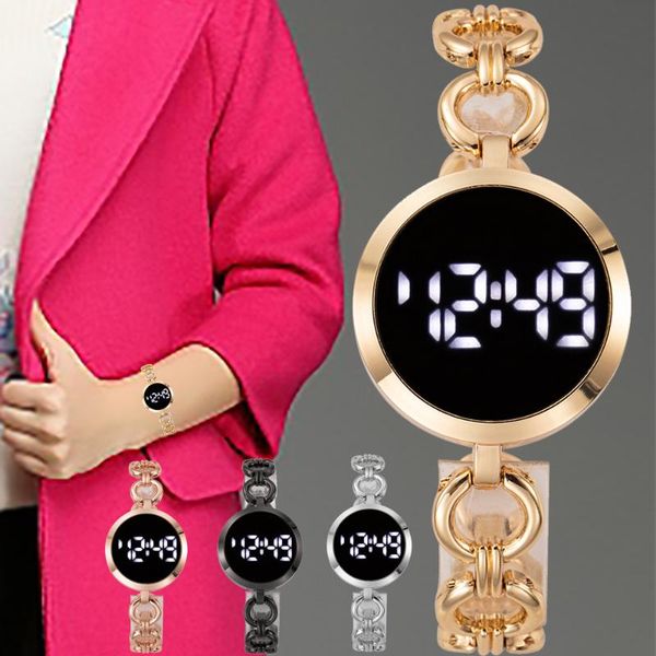 wristwatches women's digital led watch fashion personality design alloy bracelet watches gift for ladies wristwatch relogio mujer, Slivery;brown
wristwatches women's digital led watch fashion personality design alloy bracelet watches gift for ladies wristwatch relogio mujer, Slivery;brown
