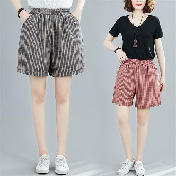 summer cotton linen casual pocket womens short stripe elastic waist loose wide leg straight thin 3 color, White;black
summer cotton linen casual pocket womens short stripe elastic waist loose wide leg straight thin 3 color, White;black