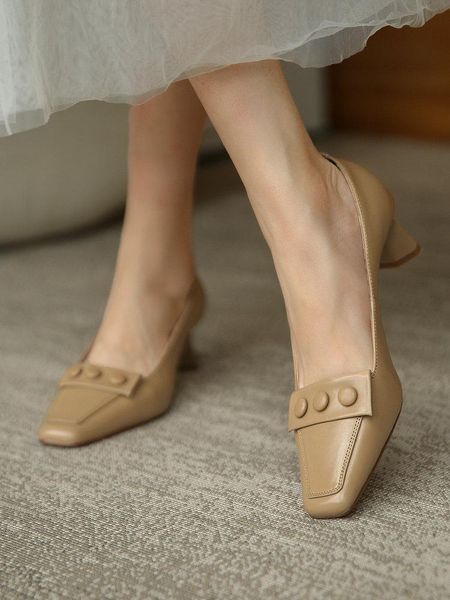 eshtonshero summer pointed toe square heel pumps genuine leather slip-on shoes fashion round women's dress, Black
eshtonshero summer pointed toe square heel pumps genuine leather slip-on shoes fashion round women's dress, Black