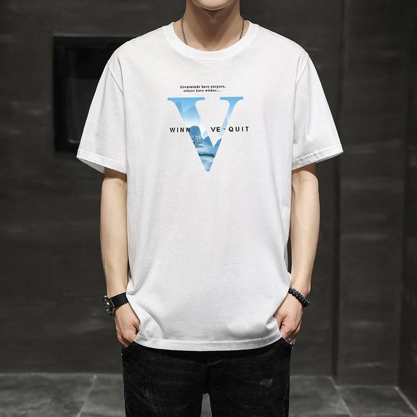 men's t-shirts t shirts cotton short sleeve 3d print colorful v letter pattern loose comfortable o neck casual clothing sell., White;black
men's t-shirts t shirts cotton short sleeve 3d print colorful v letter pattern loose comfortable o neck casual clothing sell., White;black