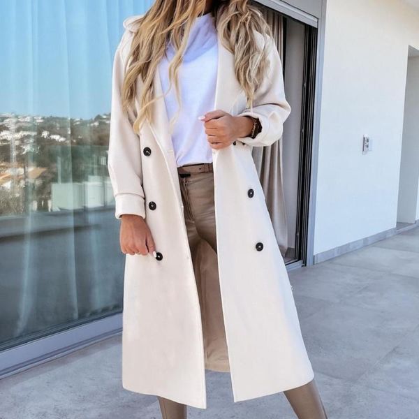 women's wool & blends women trench coat double-breasted long sleeves 4 sizes overcoat all match pretty soft warm autumn winter oversize, Black
women's wool & blends women trench coat double-breasted long sleeves 4 sizes overcoat all match pretty soft warm autumn winter oversize, Black