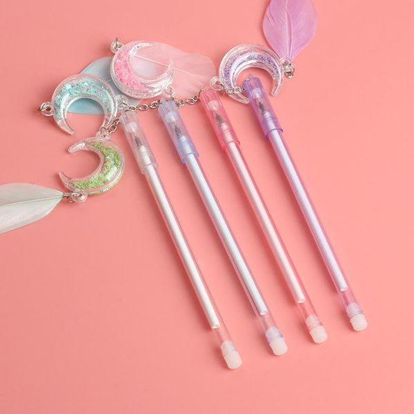 gel pens 36 pcs/lot kawaii moon feather pendant pen cute 0.5mm black ink signature promotional gift office school supplies
gel pens 36 pcs/lot kawaii moon feather pendant pen cute 0.5mm black ink signature promotional gift office school supplies