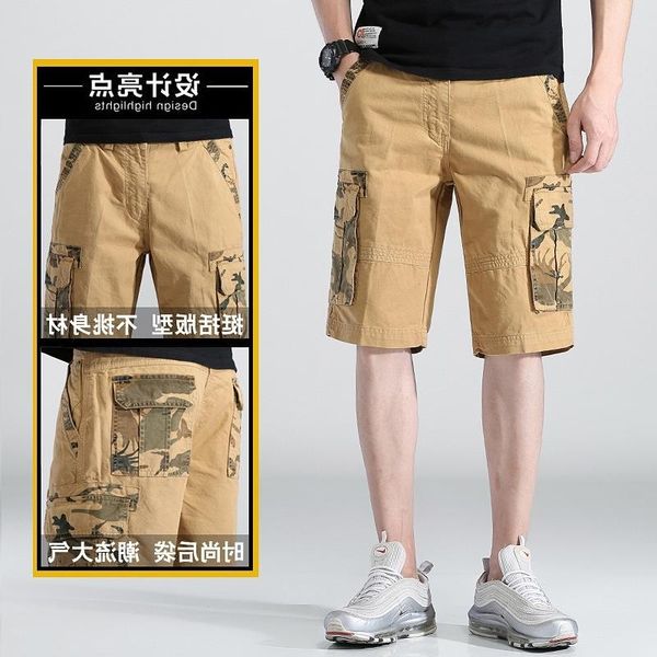 men's shorts camouflage workwear pants capris summer straight 100 cotton casual fashion, White;black
men's shorts camouflage workwear pants capris summer straight 100 cotton casual fashion, White;black