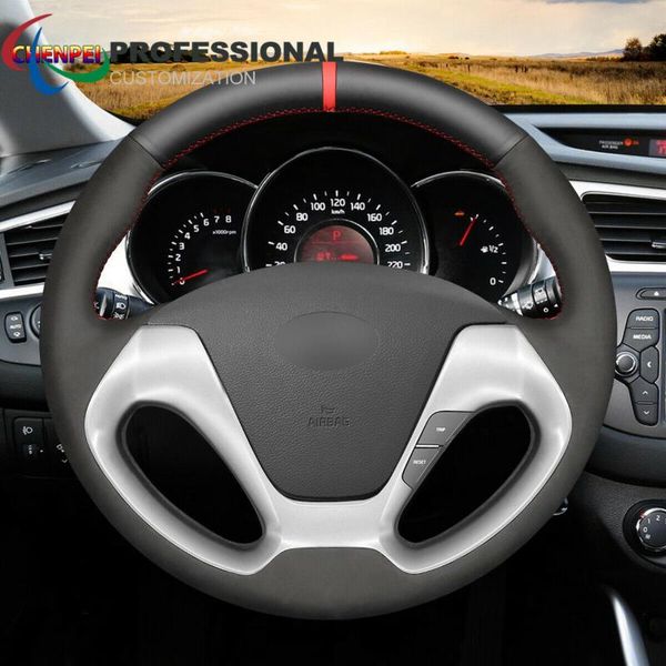 steering wheel covers diy hand-sewn non-slip black suede red leather cover for kia forte koup cerato ceed car interior accessories
steering wheel covers diy hand-sewn non-slip black suede red leather cover for kia forte koup cerato ceed car interior accessories
