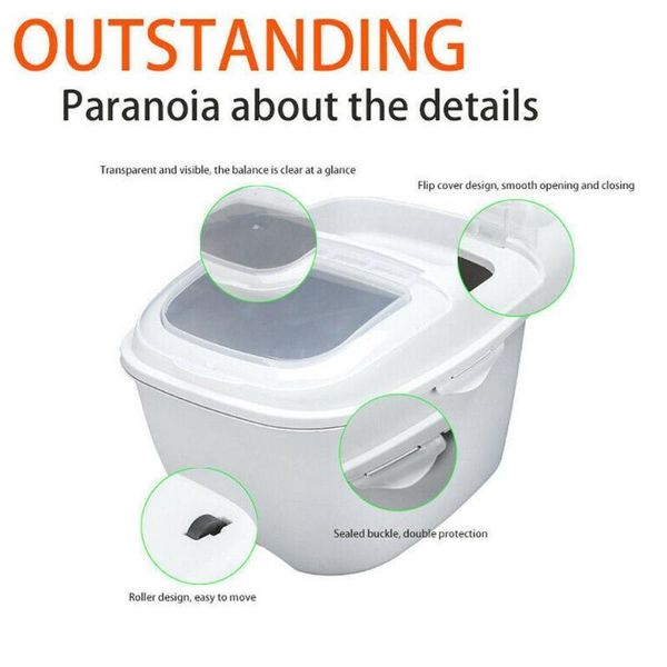 storage bottles & jars 10kg household clamshell multifunctional rice tank insect-proof bucket plastic moisture-proof and kitchen
storage bottles & jars 10kg household clamshell multifunctional rice tank insect-proof bucket plastic moisture-proof and kitchen