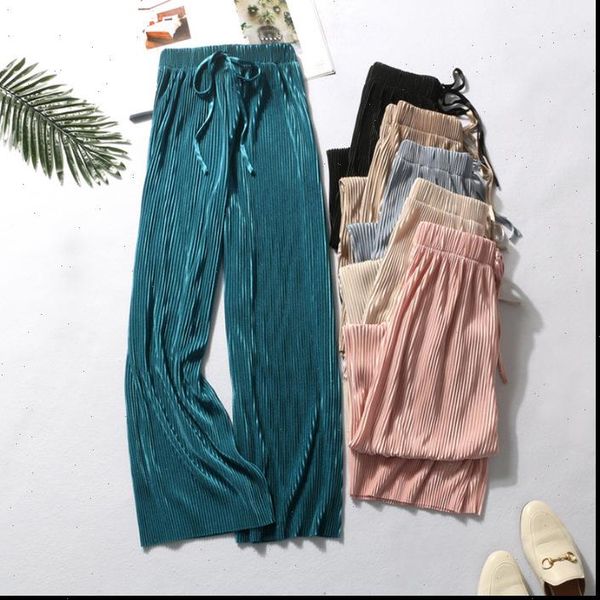 summer wide leg casual elastic womens capris high waist fashion loose long pleated pant trousers, Black;white
summer wide leg casual elastic womens capris high waist fashion loose long pleated pant trousers, Black;white