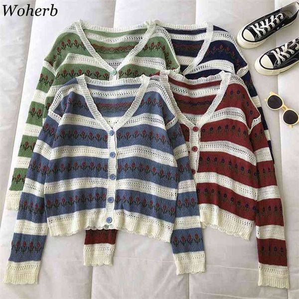 vintage floral hollow out cardigan women spring summer thin knitted cardigans striped sweater coat korean fashion 210519, White
vintage floral hollow out cardigan women spring summer thin knitted cardigans striped sweater coat korean fashion 210519, White