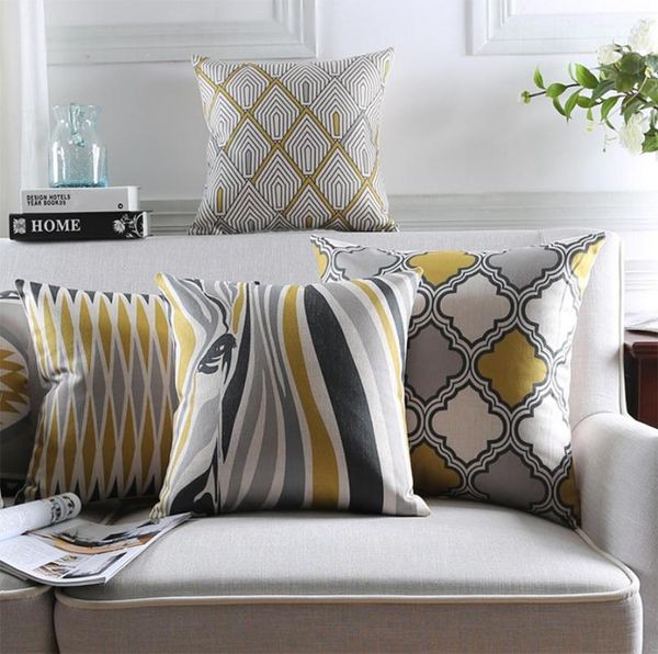 geometric yellow grey black square throw pillow/almofadas case 45 53 60 30x50,european cushion cover home decore cushion/decorative pillow
geometric yellow grey black square throw pillow/almofadas case 45 53 60 30x50,european cushion cover home decore cushion/decorative pillow