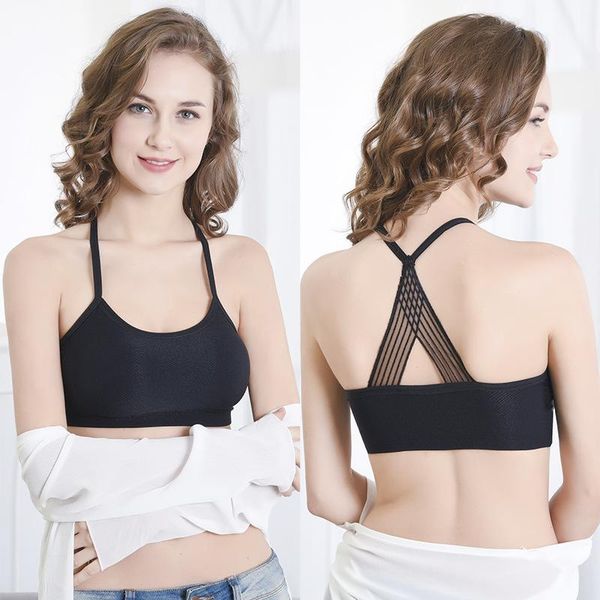 gym clothing ice silk breathable tube cool down gathered hollow sports bra home leisure beautiful back comfortable vest underwear, White;black
gym clothing ice silk breathable tube cool down gathered hollow sports bra home leisure beautiful back comfortable vest underwear, White;black