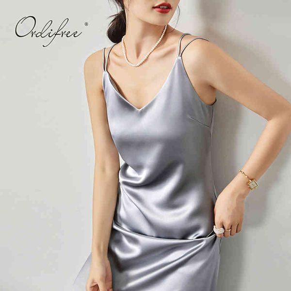 summer women satin slip spaghetti strap elegant lady silk party dress 210415, Black;gray
summer women satin slip spaghetti strap elegant lady silk party dress 210415, Black;gray