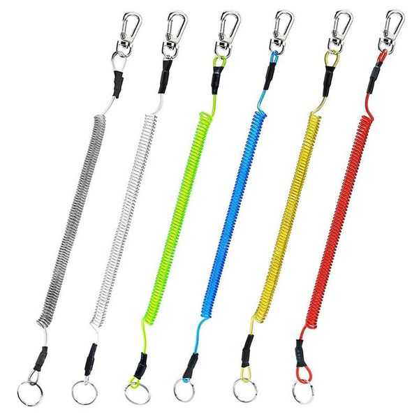 keychains retractable spring elastic rope anti-lost phone keychain candy colored max stretch plastic secure lock tackle key ring, Silver
keychains retractable spring elastic rope anti-lost phone keychain candy colored max stretch plastic secure lock tackle key ring, Silver