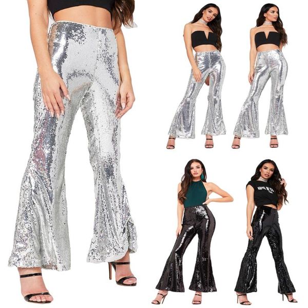 women's pants & capris fashion women sequin glitter flare shining trousers female party dance high waist bell bottom long clubwear stre, Black;white
women's pants & capris fashion women sequin glitter flare shining trousers female party dance high waist bell bottom long clubwear stre, Black;white