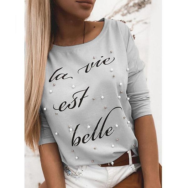 letter printed beading pullovers tees spring autumn women clothing fashion casaul long sleeved o neck t shirt female loose women's t-s, Black
letter printed beading pullovers tees spring autumn women clothing fashion casaul long sleeved o neck t shirt female loose women's t-s, Black