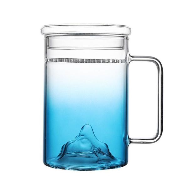 ice mountain designed glass tea mug with infuser cover cold water cup heat resistant wine glasses
ice mountain designed glass tea mug with infuser cover cold water cup heat resistant wine glasses