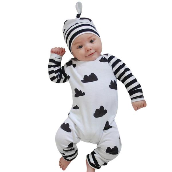 clothing sets 2021 selling baby rompers long sleeve cartoon clouds jumpsuit+hat 2 pcs casual outfit born boys girls clothes, White
clothing sets 2021 selling baby rompers long sleeve cartoon clouds jumpsuit+hat 2 pcs casual outfit born boys girls clothes, White