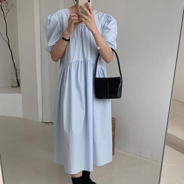 dresses feminine high waist solid elegance women chic vintage ol sweet students gentle long es, Black;gray
dresses feminine high waist solid elegance women chic vintage ol sweet students gentle long es, Black;gray