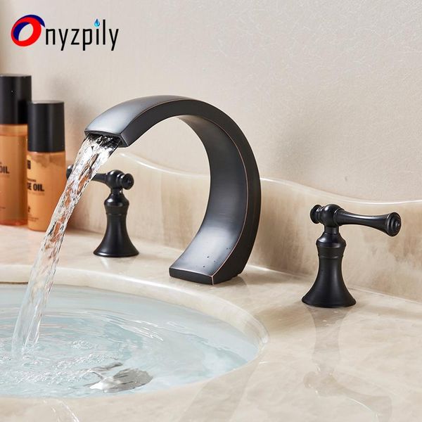 bathroom sink faucets basin faucet 3pc oil rubbed bronze water taps two handles three holes deck mounted
bathroom sink faucets basin faucet 3pc oil rubbed bronze water taps two handles three holes deck mounted