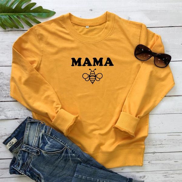 women's hoodies & sweatshirts mama bee 100%cotton sweatshirt funny women crewneck graphic mom life pullovers cute 90s mother's day, Black
women's hoodies & sweatshirts mama bee 100%cotton sweatshirt funny women crewneck graphic mom life pullovers cute 90s mother's day, Black
