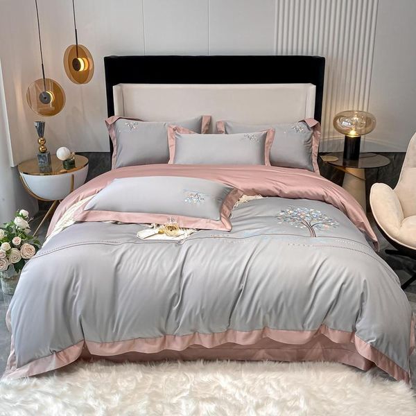 bedding sets luxury gray pink 1000tc egyptian cotton set soft chic heart-shaped leaves embroidery duvet cover 1bed sheet 2pillowcase
bedding sets luxury gray pink 1000tc egyptian cotton set soft chic heart-shaped leaves embroidery duvet cover 1bed sheet 2pillowcase