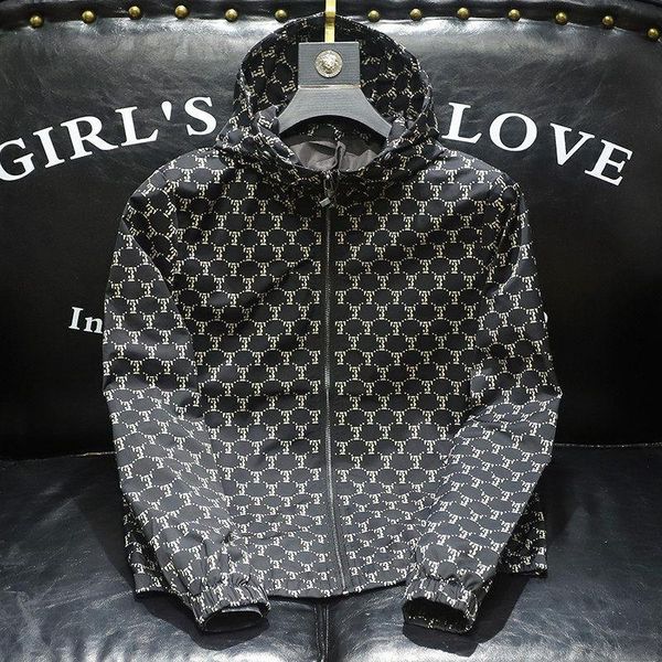 men's jackets printed coat spring and autumn fashion slim handsome 2021 hooded casual jacket, Black;brown
men's jackets printed coat spring and autumn fashion slim handsome 2021 hooded casual jacket, Black;brown