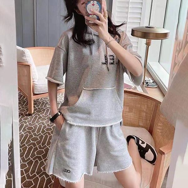 fried street harajuku style cel saijia nail bead print hooded short sleeve loose shorts two piece women's suit, White
fried street harajuku style cel saijia nail bead print hooded short sleeve loose shorts two piece women's suit, White