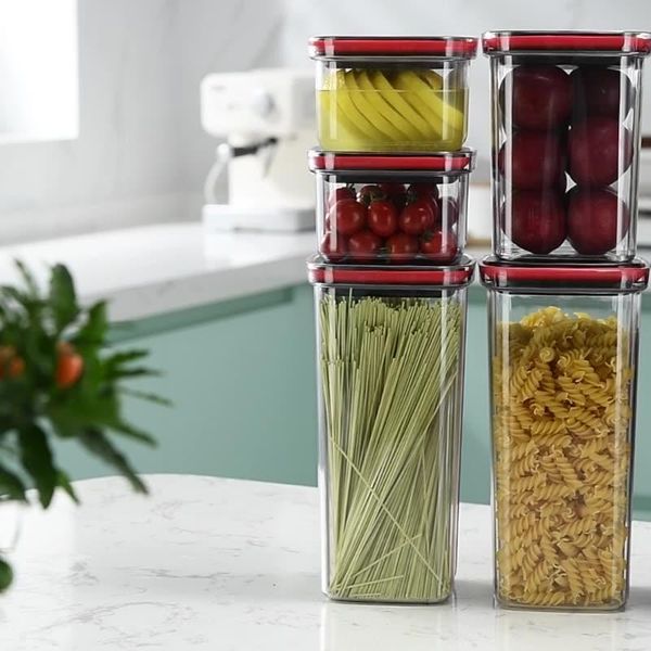 storage bottles & jars 1pcs square box for kitchen food container set vacuum transparent airtight organizer pasta tea sugar rice coffee oat
storage bottles & jars 1pcs square box for kitchen food container set vacuum transparent airtight organizer pasta tea sugar rice coffee oat