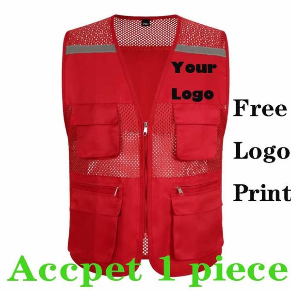 men's vests factory price 1pcs custom logo multi-pocket reflective safety vest visibility construction work uniforms printing, Black;white
men's vests factory price 1pcs custom logo multi-pocket reflective safety vest visibility construction work uniforms printing, Black;white