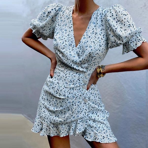 casual dresses fashion women floral print mini dress puff short sleeve v-neck ruffles hem ladies summer beach slim #t2g, Black;gray
casual dresses fashion women floral print mini dress puff short sleeve v-neck ruffles hem ladies summer beach slim #t2g, Black;gray