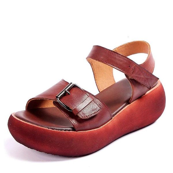 sandals retro summer women genuine leather open toe shoes casual high heel wedges platform woman sandalias mujer jm9d, Black
sandals retro summer women genuine leather open toe shoes casual high heel wedges platform woman sandalias mujer jm9d, Black