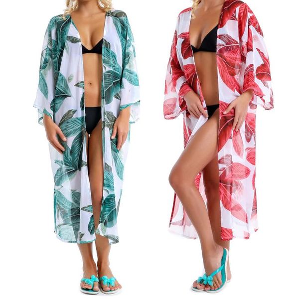 beach dress women summer 2021 chiffon perspective printed floral swimsuit cover up long sleeve cardigan bikini covers femme women's swi, White;black
beach dress women summer 2021 chiffon perspective printed floral swimsuit cover up long sleeve cardigan bikini covers femme women's swi, White;black