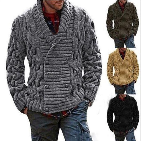men's sweaters winter warm thick sweatercoat button single-breasted cardigan men casual solid color knitwear clothing, White;black
men's sweaters winter warm thick sweatercoat button single-breasted cardigan men casual solid color knitwear clothing, White;black