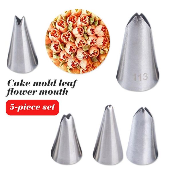 5pcs/set stainless steel leaves nozzles icing piping tips pastry for cake decorating tools
5pcs/set stainless steel leaves nozzles icing piping tips pastry for cake decorating tools