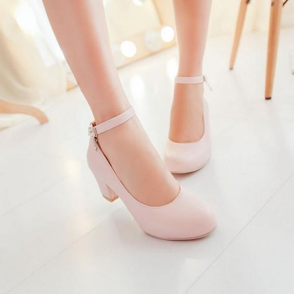 dress shoes women's spring and autumn sweet med heel pumps thick round toe shallow mouth lolita, Black
dress shoes women's spring and autumn sweet med heel pumps thick round toe shallow mouth lolita, Black