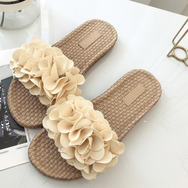 slippers women's ladies bohemian summer round toe flower flat causal straw slipper shoes woman beach sandals slide feminina, Black
slippers women's ladies bohemian summer round toe flower flat causal straw slipper shoes woman beach sandals slide feminina, Black