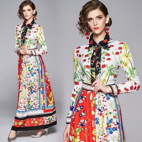 casual dresses arrival spring summer fall runway vintage floral print collar long sleeve women ladies party a-line maxi beach dress, Black;gray
casual dresses arrival spring summer fall runway vintage floral print collar long sleeve women ladies party a-line maxi beach dress, Black;gray