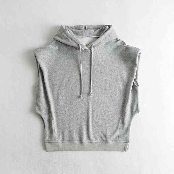 women's new fashion silhouette ch-1412 loose sleeveless shoulder pad super cool hoodie sweater jacket, Black
women's new fashion silhouette ch-1412 loose sleeveless shoulder pad super cool hoodie sweater jacket, Black