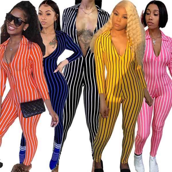 women jumpsuits fall winter clothes striped rompers xs xl long sleeve bodysuits skinny jumper suits casual v neck overalls slim leggings dhl, Black;white
women jumpsuits fall winter clothes striped rompers xs xl long sleeve bodysuits skinny jumper suits casual v neck overalls slim leggings dhl, Black;white