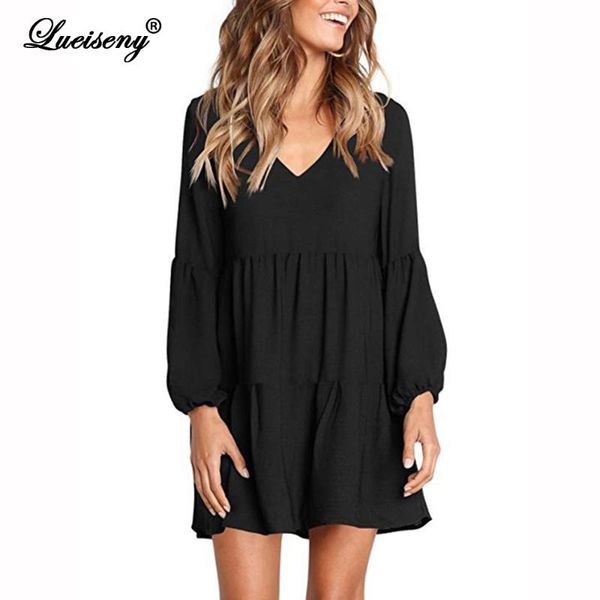 casual dresses lueiseny dress summer 2021 fashion women solid lantern long sleeve party v-neck draped knee-length vetidos, Black;gray
casual dresses lueiseny dress summer 2021 fashion women solid lantern long sleeve party v-neck draped knee-length vetidos, Black;gray